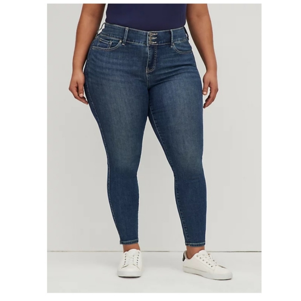 Torrid Denim Jeggings Women's 18XT Super Soft Medium Wash High Rise Skinny